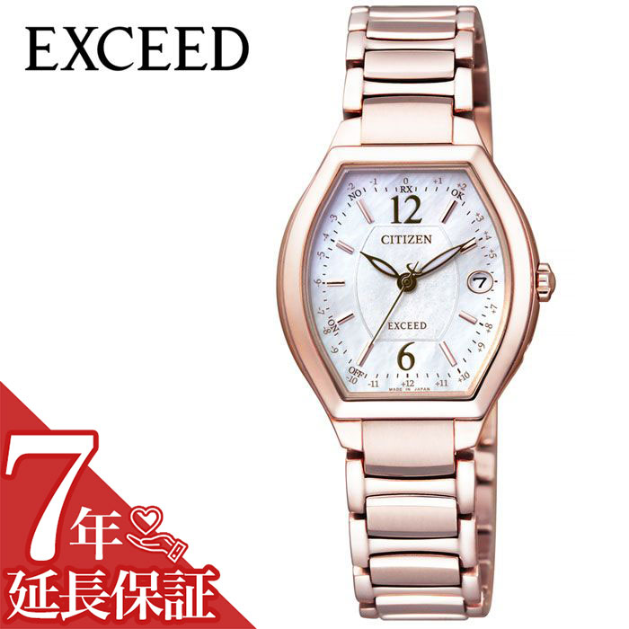 CITIZEN 腕時計 シチズン 時計 エクシード EXCEED レディース 腕時計 ピンク ES9344-54W 人気 正規品 ブランド おすすめ 防水 蝶貝 パール サクラピンク トノー パーフェックス 電波 ソーラー プレゼント ギフト 新生活 新社会人