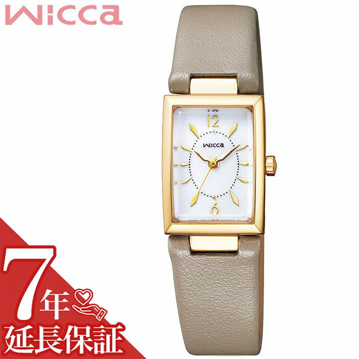シチズン ウィッカ 腕時計 CITIZEN Wicca 時計 電池交換不要 レディース ホワイト KF7-520-10 正規品 人気 ブランド 防水 ソーラー オシャレ 可愛い レトロ 上品 シンプル クラシカル スーツ SOLAWAT プレゼント ギフトのサムネイル