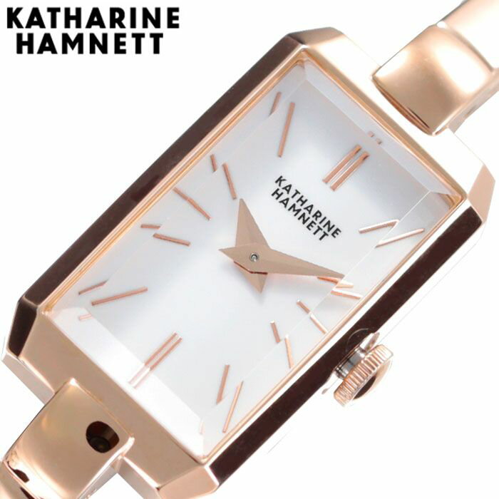 キャサリンハムネット 腕時計 KATHARINEHAMNETT 時計 レクタングル RECTANGLE レディース ホワイト KH87H8-B04 正規…