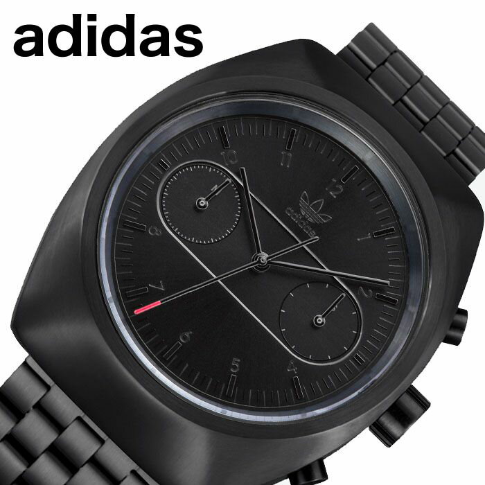 アディダス 腕時計（メンズ） アディダス 腕時計 adidas 時計 プロセス クロノ M3 PROCESS CHRONO M3 メンズ ブラック Z18-001-00 人気 ブランド カジュアル スポーツ ファッション おしゃれ ストリート プレゼント ギフト 新社会人 父の日