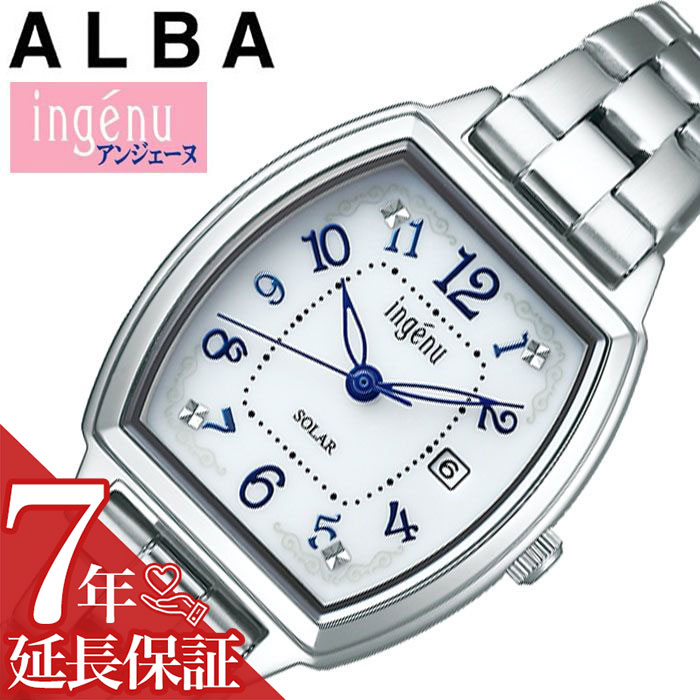 セイコー 腕時計 SEIKO 時計 アルバ アンジェーヌ ALBA ingenu レディース ホワイト AHJD414 人気 ブランド 正規品 ソーラー シンプル かわいい 大人 おしゃれ 華奢 小さめ メタル 金属 バンド ベルト 仕事 スーツ 社会人 誕生日 プレゼント ギフト