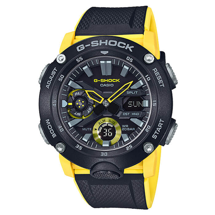 カシオ 腕時計 CASIO 時計 Gショック G-SHOCK メンズ ブラック GA-2000-1A9JF 正規品 防水 アナデジ アラーム カレンダー ワールドタイム カジュアル カーボン 強い 軽い 耐久性 プレゼント ギフト