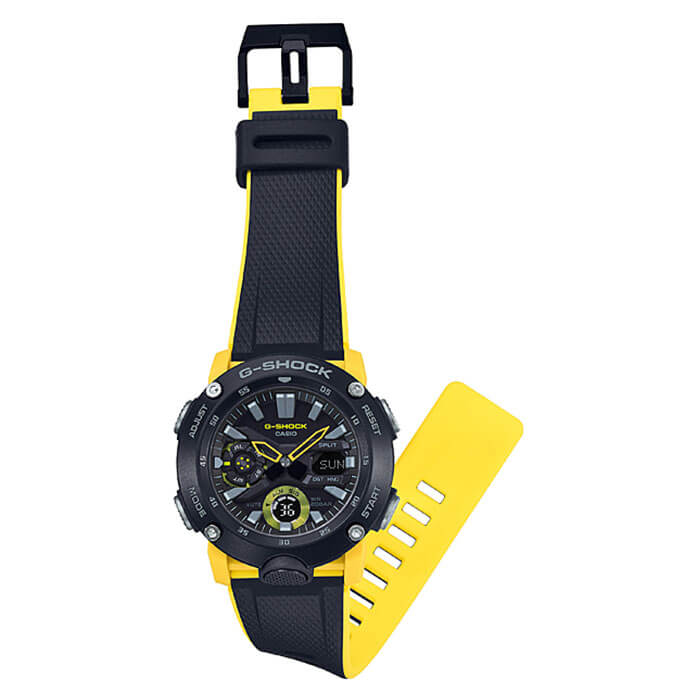 カシオ 腕時計 CASIO 時計 Gショック G-SHOCK メンズ ブラック GA-2000-1A9JF 正規品 防水 アナデジ アラーム カレンダー ワールドタイム カジュアル カーボン 強い 軽い 耐久性 プレゼント ギフト