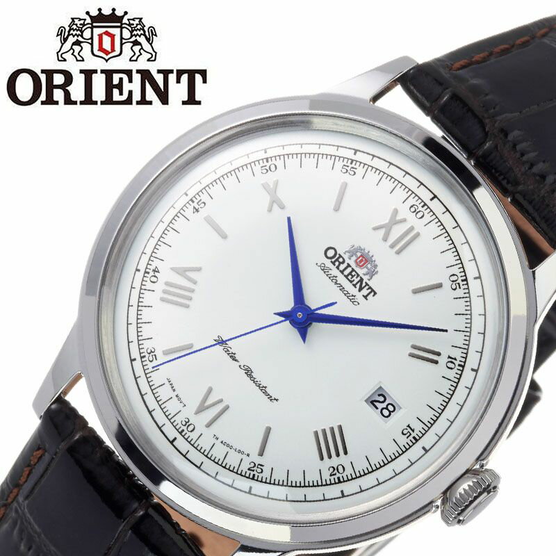 オリエント 腕時計 ORIENT 時計 バンビーノ クラシック BAMBINO CLASSIC メンズ ホワイト ORW-FAC00009W0 ブランド 人気 海外モデル 防水 レトロ アンティーク調 オートマチック 自動巻き 機械式 レザーベルト 革 ビジネス 仕事 スーツ バレンタイン