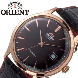 オリエント 腕時計 ORIENT 時計 バンビーノ クラシック BAMBINO CLASSIC メンズ ブラウン ORW-FAC08001T0 ブランド 人気 海外モデル 防水 レトロ アンティーク調 オートマチック 自動巻き 機械式 レザーベルト 革 ビジネス 仕事 スーツ バレンタイン