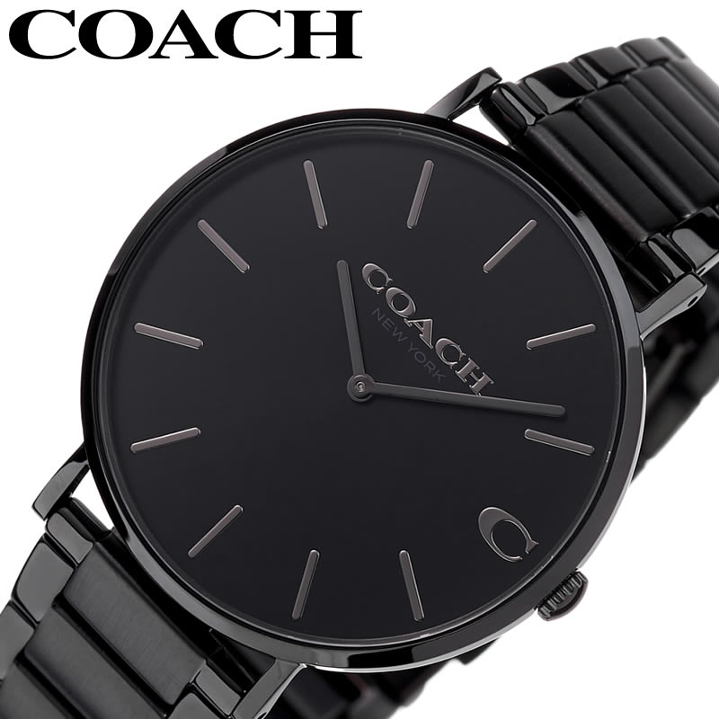 COACH 腕時計 コーチ 時計 チャールズ CHARLES メンズ 腕時計 ブラック 14602431 セレブ ジュエリー デザイナー ブランド カジュアル ファッション おしゃれ ラウンド メッシュ ブラック シンプル ミニマル 人気 話題 雑誌 ギフト プレゼント 誕生日 記念日 新社会人