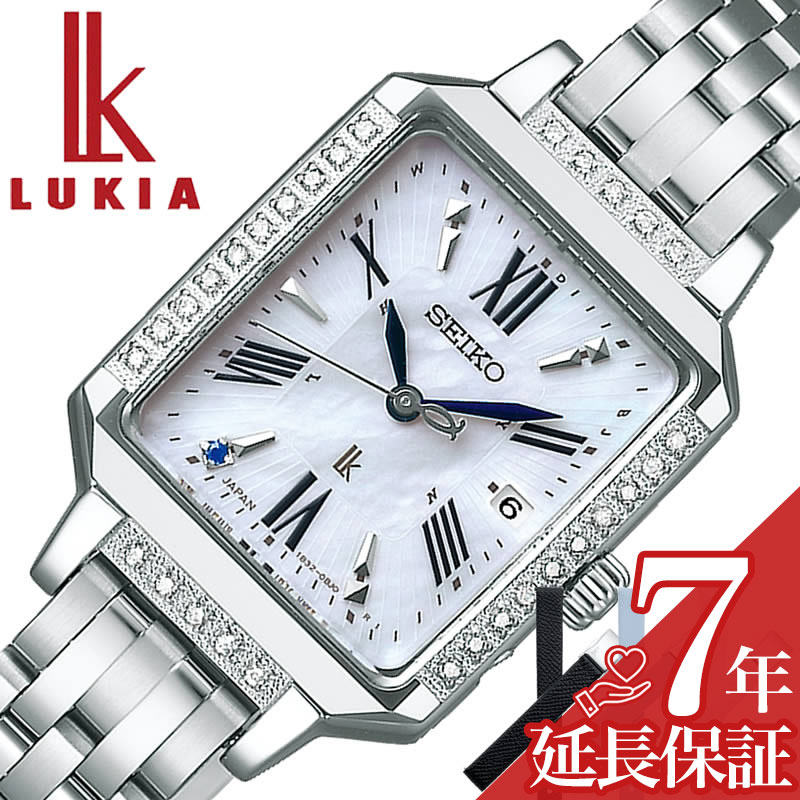 SEIKO 腕時計 セイコー 時計 ルキア ルキアヤセ LUKIA 25周年記念限定モデル レディース 腕時計 ホワイト SSVW175 人気 ブランド 正規品 ソーラー ソーラー時計 電波 電波時計 ソーラー電波 シンプル 大人 華奢 小さめ 仕事 プレゼント ギフト 新社会人 母の日