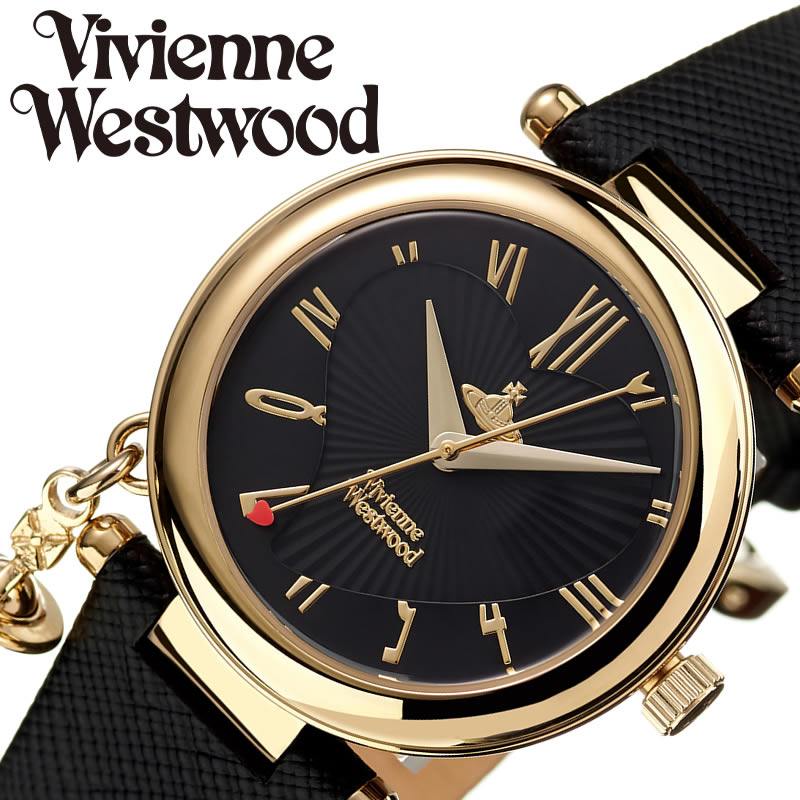 VivienneWestwood 腕時計 ヴィヴィアンウエストウッド 時計 オーブ ハート レディース ブラック VV006GDBLK 人気 ブランド おすすめ おしゃれ かわいい オーブ ブラック メタル ワンポイント ロゴ 記念日 ファッション プレゼント ギフト 母の日