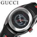 グッチ 腕時計 GUCCI 時計 シンク SYNC レディース ブラック YA137301 人気 おすすめ 高級 ブランド 大人 かわいい シェリーライン ラバ...