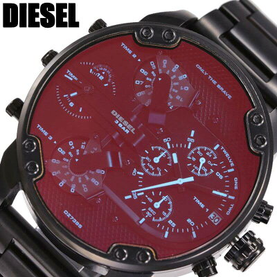 ディーゼル 腕時計 DIESEL 時計 DIESEL 腕時計 ディーゼル 時計 ミスター ダディ2.0 Mr.Daddy 2.0 メンズ 腕時計 ブラック DZ7395 人気 ブランド おすすめ かっこいい 黒 高校生 大学生 彼氏 旦那 記念日 プレゼント ギフト 新社会人 旅行 観光 遠足