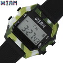 I am the watch 腕時計 アイアムザウォッチ 時計 ユニセックス ブラック 迷彩柄ケース IAM-KIT531 人気 ブランド おしゃれ ファッション デジタル レトロ カラフル かわいい 親子 ペア お揃い お揃コーデ ギフト