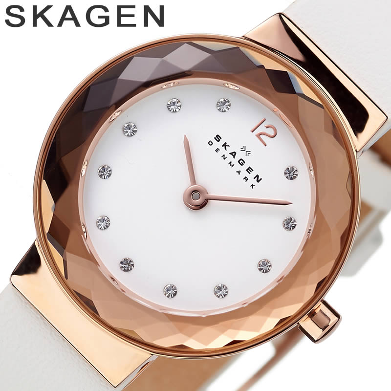 スカーゲン ビジネス腕時計 レディース SKAGEN 腕時計 スカーゲン 時計 レオノラ LEONORA レディース 腕時計 ホワイト SKW2769 人気 お洒落 北欧 ラウンド アナログ シンプル カジュアル ブランド ファッション ギフト プレゼント 新社会人 母の日 プレゼント