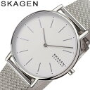 SKAGEN 腕時計 スカーゲン 時計 シグネチャー SIGNATUR ユニセックス 腕時計 ホワイト SKW2785 人気 お洒落 北欧 ラウンド アナログ シンプル カジュアル ブランド ファッション ギフト プレゼント 新社会人 母の日 父の日