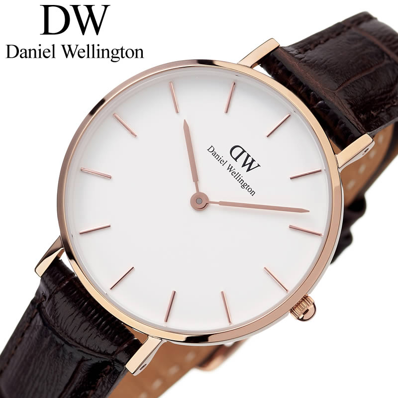 ダニエルウェリントン DanielWellington 腕時計 ダニエルウェリントン 時計 プチ ヨーク ローズ 32mm Petite York Rose レディース 腕時計 ホワイト DW00100176 北欧 DW ペアウォッチ カップル シンプル ラウンド クラシック 上品 モダン ギフト