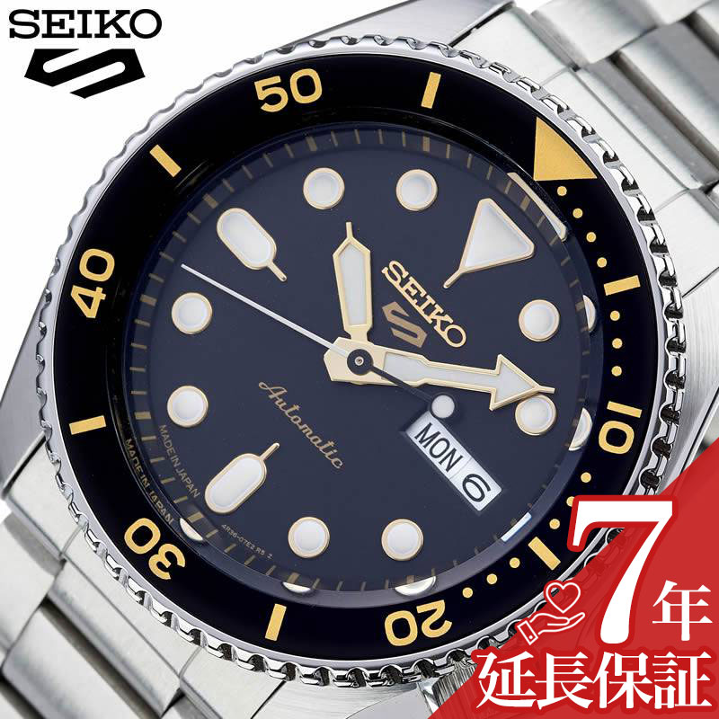 セイコー5スポーツ 時計 SEIKO5 Sports メカニカル 腕時計 スポーツ スタイル Sports Style メンズ 腕時計 ブラック SBSA007 FAVSEIKO 人気 ブランド 防水 カレンダー 自動巻 スケルトン おしゃれ ファッション カジュアル ビジネス プレゼント ギフト 父の日