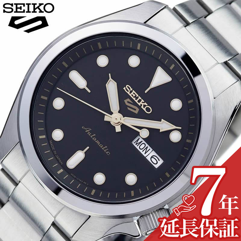 セイコー5スポーツ 時計 SEIKO5 Sports メカ 腕時計 ソリッドボーイ スポーツスタイル Solid Boy Sports Style メンズ 腕時計 ブラック SBSA047 FAVSEIKO 人気 ブランド 防水 カレンダー 自動巻 スケルトン おしゃれ ファッション ビジネス プレゼント ギフト