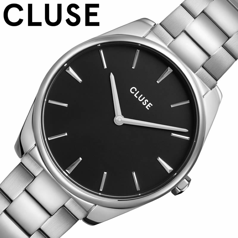 クルース 腕時計 CLUSE 時計 フェローチェ F roce Steel Black Silver Colour レディース 腕時計 ブラック CW11103 人気 おすすめ おしゃれ ブランド プレゼント ギフト 新社会人 母の日 プレ…