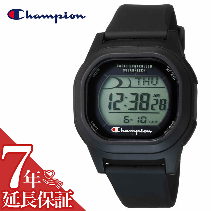 楽天腕時計専門店ハイブリッドスタイルチャンピオン 腕時計 Champion 時計 デジタル ブラック SOLAR-TECH ユニセックス 腕時計 液晶 クォーツ（ソーラー電波） ソーラー電波時計 D00A-002VK 人気 おすすめ おしゃれ ブランド プレゼント ギフト 新社会人 母の日 父の日