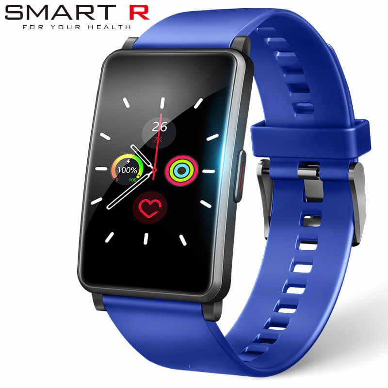 スマートR 腕時計 SMART R 時計 バー デザイン iphone対応 Android対応 血中酸素測定機能 通知機能 HC91 ネイビー ユニセックス 腕時計 液晶 充電式デジタル スマートウォッチ SR-501032 人気 おすすめ おしゃれ ブランド プレゼント ギフト 父の日