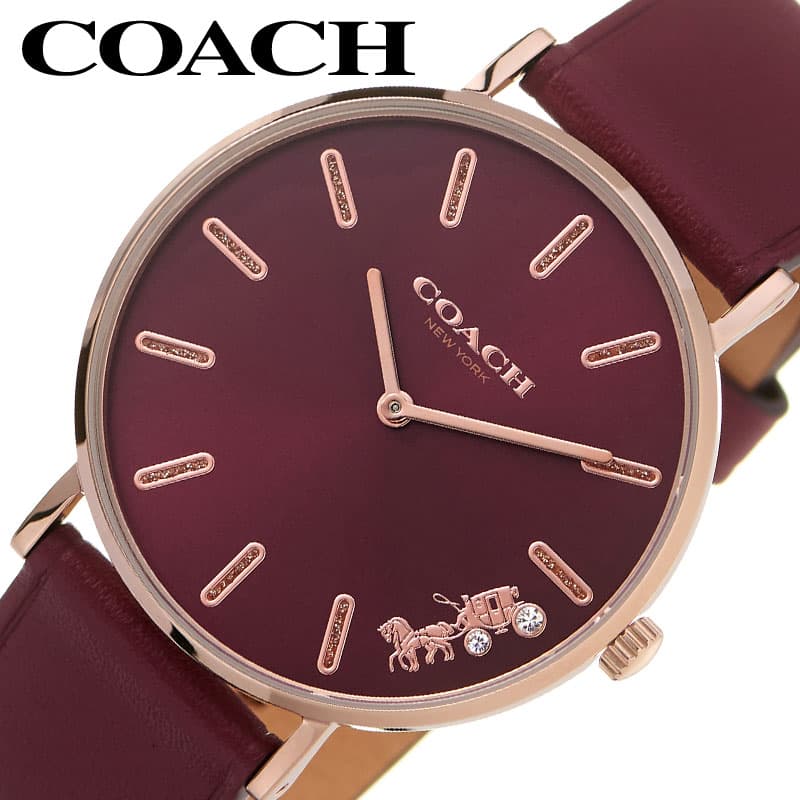 コーチ ペリー 腕時計 COACH 時計 PERRY レディース 腕時計 ボルドー 14503851 人気 おすすめ おしゃれ ブランド プレゼント ギフト 母の日 プレゼント