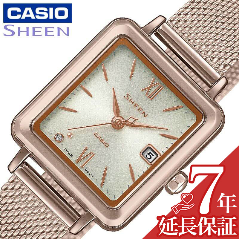 カシオ シーン 腕時計 カシオ 腕時計 CASIO 時計 シーン SHEEN 女性 向け レディース ソーラークォーツ SHS-D400CGM-4AJF かわいい 華奢 小ぶり 小さめ 人気 おすすめ おしゃれ ブランド 記念日 誕生日 プレゼント ギフト 母の日