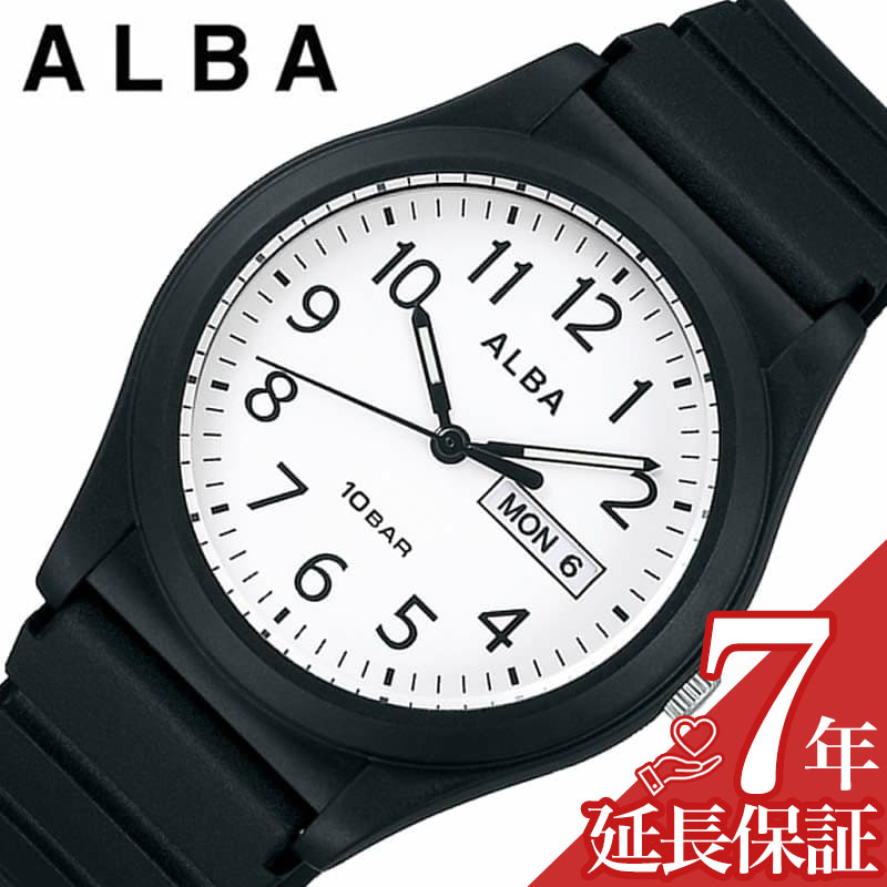 セイコー アルバ 腕時計（メンズ） セイコー アルバ 腕時計 SEIKO ALBA 時計 メンズ 腕時計 ホワイト シンプル 受験 面接 見やすい わかりやすい AQPJ410 人気 おすすめ おしゃれ ブランド プレゼント ギフト プレゼント