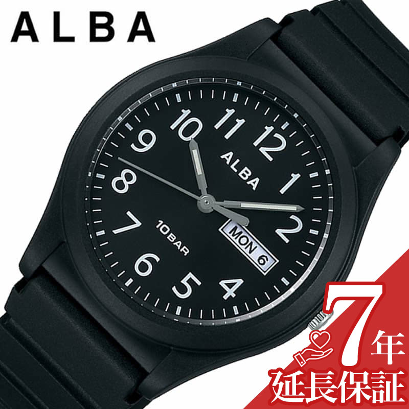 セイコー アルバ 腕時計（メンズ） セイコー アルバ 腕時計 SEIKO ALBA 時計 メンズ 腕時計 ブラック シンプル 受験 面接 見やすい わかりやすい AQPJ411 人気 おすすめ おしゃれ ブランド プレゼント ギフト プレゼント