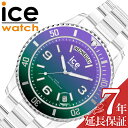 アイス ウォッチ 腕時計 ICE WATCH 時計 アイスクリア サンセット ICE CLEAR SUNSET ユニセックス 腕時計 パープル グリーン クォーツ グラデーション 夏 透明 クリア 海 カラフル 防水 アウトドア ICE-021433 おすすめ おしゃれ プレゼント ギフト