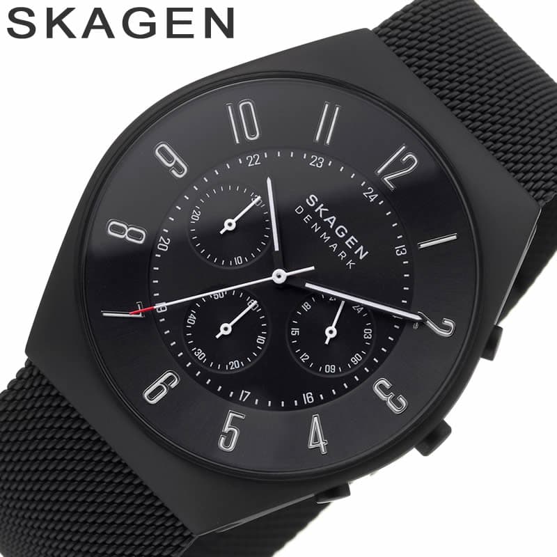 スカーゲン 腕時計 SKAGEN 時計 メンズ 腕時計 Grenen クロノグラフ ミッドナイト SKW6822 北欧 シンプル 薄型 人気 おすすめ おしゃれ ブランド 実用 ビジネス カジュアル ファッション 話題 …