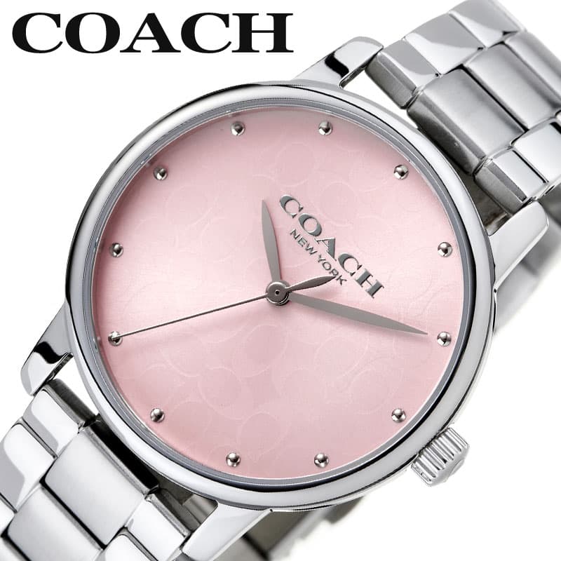 コーチ 腕時計 COACH 時計 グランド GRAND レディース 腕時計 ピンク カワイイ かわいい きれいめ キレイめ 大人 デート おでかけ 高級 ブランド 小さめ ちいさめ CO-14000088 人気 おすすめ おしゃれ ブランド プレゼント ギフト