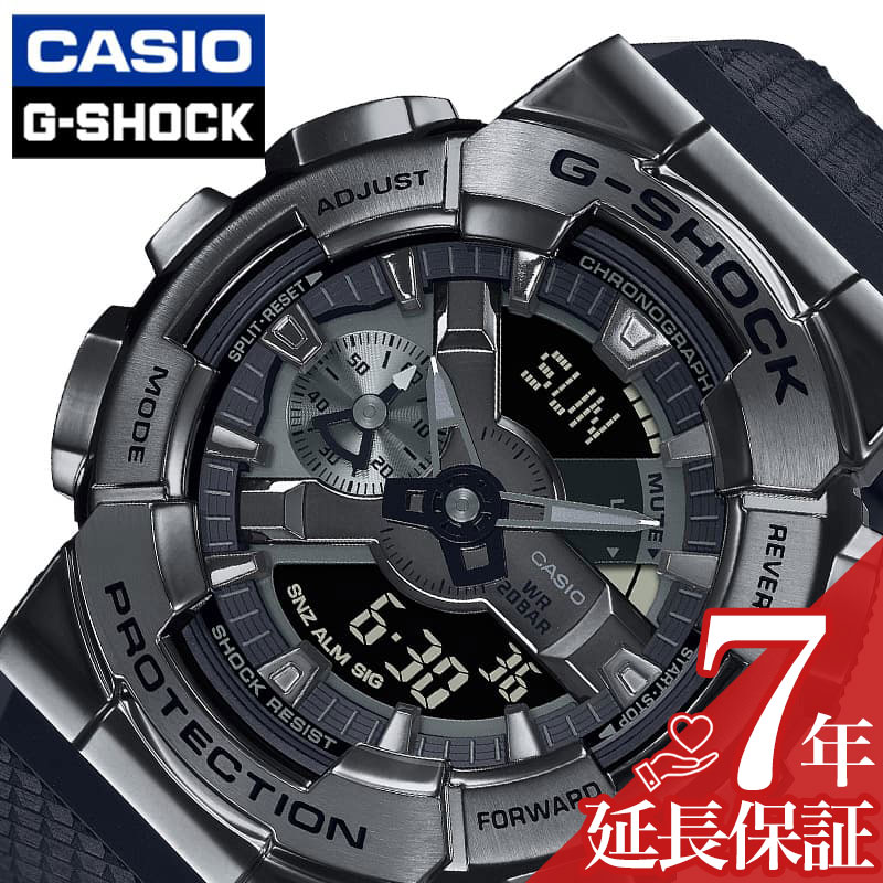 カシオ 腕時計 CASIO 時計 ジーショック ブラックアウト Gショック METEL COVERED メンズ メタルブラック メタル オールブラック GM-110BB-1AJF 人気 おすすめ おしゃれ ブランド プレゼント ギフト 防水 アウトドア キャンプ フェス 頑丈 渋い ごつい