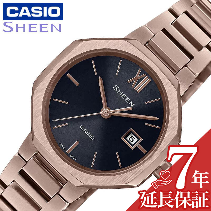 カシオ 腕時計 CASIO 時計 シーン SHEEN レディース ブラック ソーラー ビジネス オフィス きれいめ かわいい スクエア SHS-4529CG-1AJF 人気 おすすめ おしゃれ ブランド プレゼント ギフト