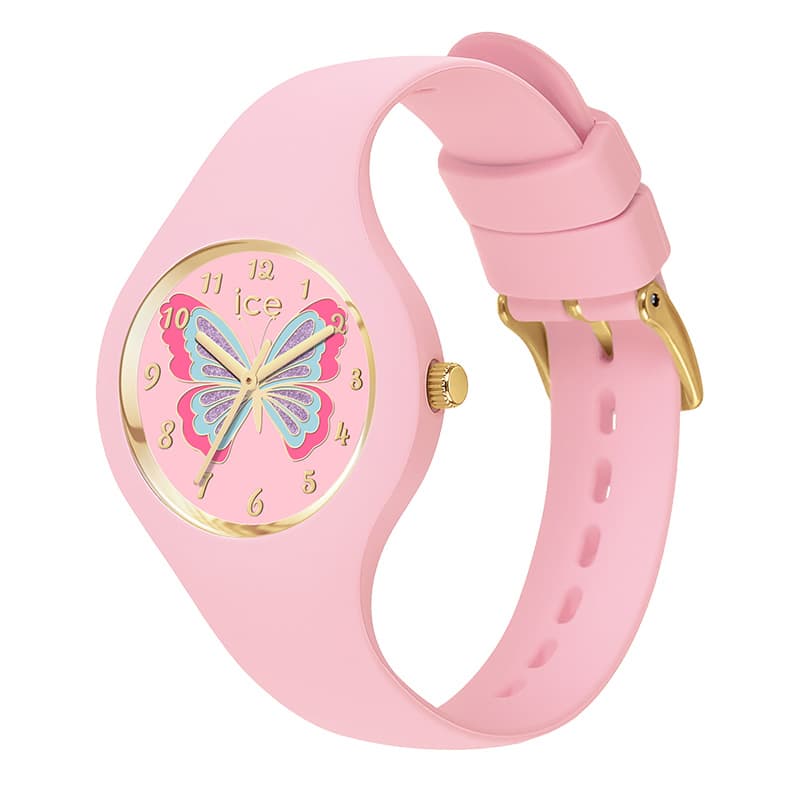 アイス ウォッチ 腕時計 ICE WATCH 時計 アイスファンタジア バタフライ FANTASIA BUTTERFLY キッズ ライトピンク 時計デビュー 可愛い カワイイ シリコン 清潔 小さい 小さめ 子供 ICE-021954 おすすめ おしゃれ ブランド プレゼント ギフト