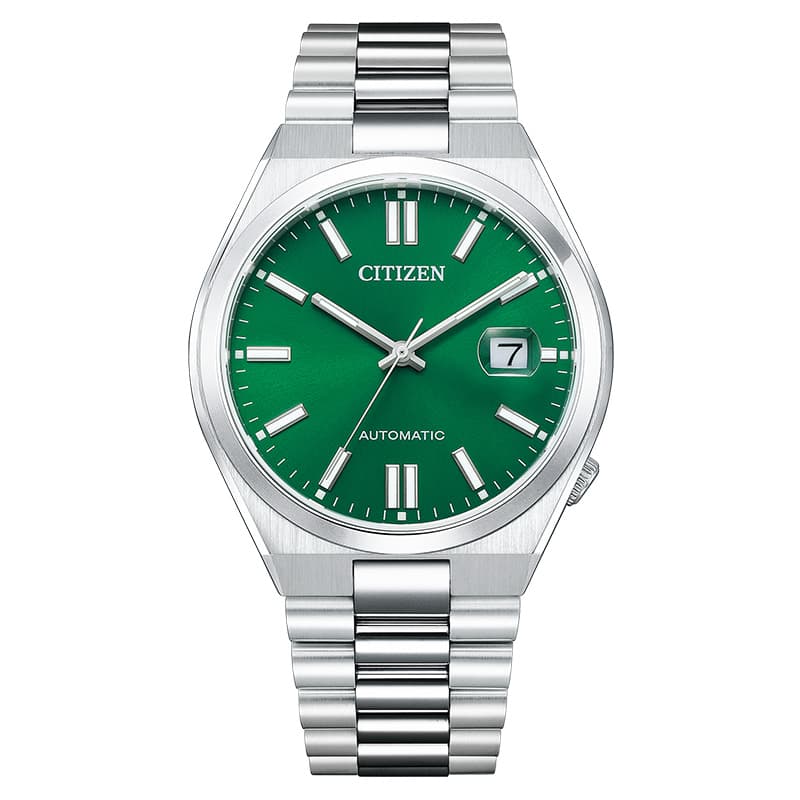 シチズン CITIZEN シチズンコレクション COLLECTION TSUYOSA ツヨサ ユニセックス グリーン 機械式 自動巻き きれいめ 綺麗 きれい デザイン センス 上品 記念日 お祝い 卒業 進学 NJ0150-81X 人気 おすすめ おしゃれ ブランド プレゼント ギフト