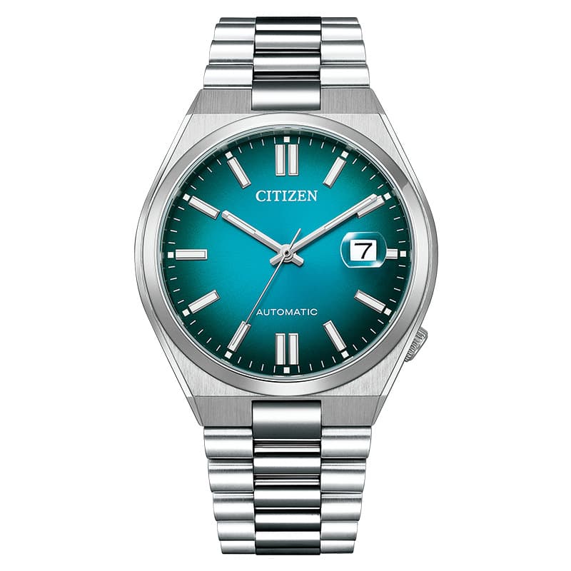 シチズン CITIZEN シチズンコレクション COLLECTION TSUYOSA ツヨサ ユニセックス ターコイズ 機械式 自動巻き きれいめ 綺麗 きれい デザイン センス 上品 記念日 お祝い 卒業 進学 NJ0151-88X 人気 おすすめ おしゃれ ブランド プレゼント ギフト