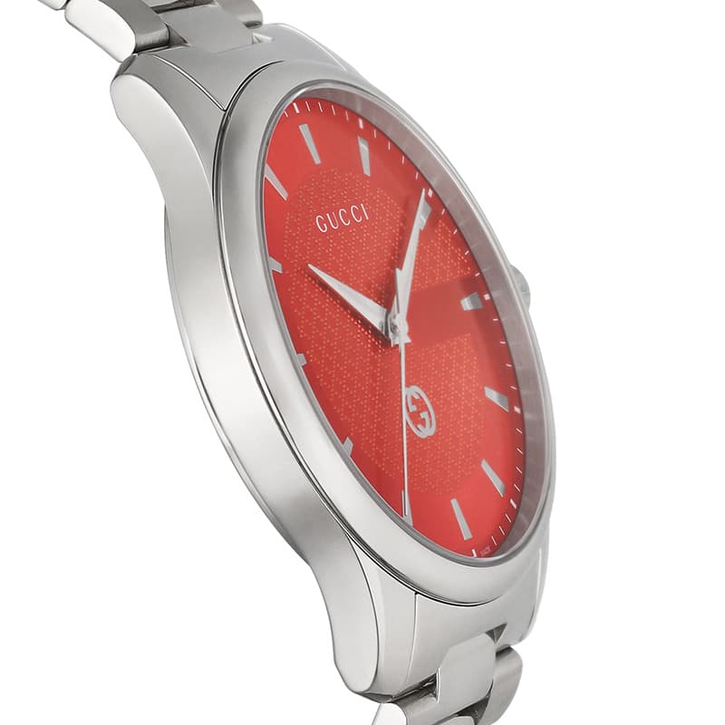 グッチ 腕時計 GUCCI 時計 Gタイムレス G Timeless メンズ コーラルレッド ブランド 高級 ジュエリー 綺麗 hstyle-10174978 腕時計専門店ハイブリッドスタイル サンプル画像3