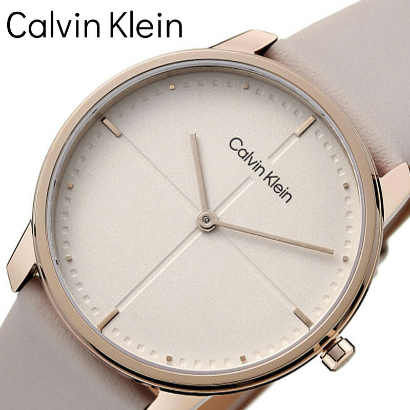 カルバンクライン 腕時計（レディース） 【35%OFF 10494円引】カルバンクライン 腕時計 Calvin Klein 時計 エクスプレッション Expression レディース 腕時計 ベージュピンク デザイン 本格 センス こだわり 贈り物 上品 モダン 大人 シンプル きれいめ 彼女 妻 恋人 25200162 おすすめ ブランド プレゼント ギフト