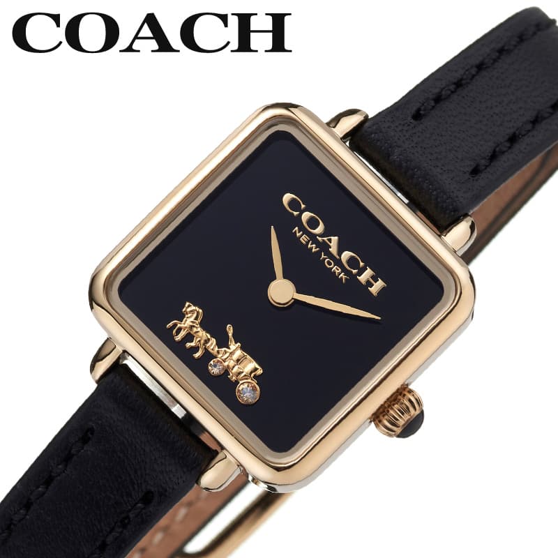 コーチ 腕時計 COACH 時計 キャス CASS レディース 腕時計 ブラック シンプル 薄型 軽量 上品 高級 可愛い かわいい 綺麗 きれい 彼女 恋人 嫁 奥さん 娘 14504225 人気 おすすめ おしゃれ ブランド プレゼント ギフト 新生活 新社会人