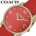 コーチ 腕時計 COACH 時計 エリオット ELLIOT レディース 腕時計 レッド レザー 牛革 革 革製 シンプル きれいめ かわいい カワイイ 定番 万能 大人カジュアル センス 上品 14504249 おすすめ おしゃれ ブランド プレゼント ギフト 新生活 新社会人