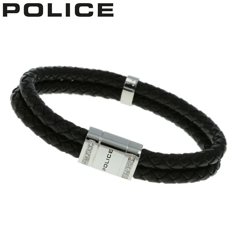 樂天商城 - 【最大1,200円引き】【10％OFF】ポリス アクセサリー POLICE ブレスレット ロードスター ROADSTER メンズ シルバー ブラック 男性 誕生日 記念日 お祝い 贈り物 彼氏 夫 旦那 パパ 父 息子 ファッション かっこいい 24652BLB01 定番 人気 おすすめ おしゃれ ブランド ギフト