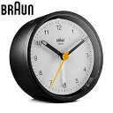 ブラウン 置時計 BRAUN ブラウン置時計 目覚まし時計 アナログ アラームクロック ANALOG ARALM CLOCK ユニセックス 置時計 ブラック×ホ...