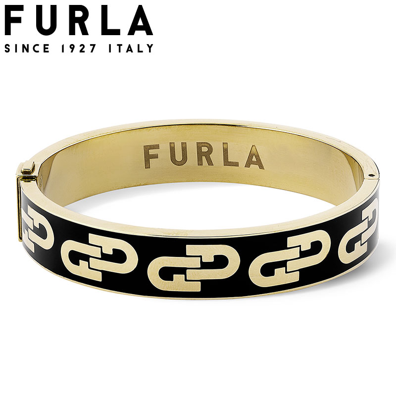 フルラ アクセサリー FURLA バングル アーチ バングル ARCH BANGLE レディース アクセサリー ブラック、イエローゴールド FJ0124BTS ...