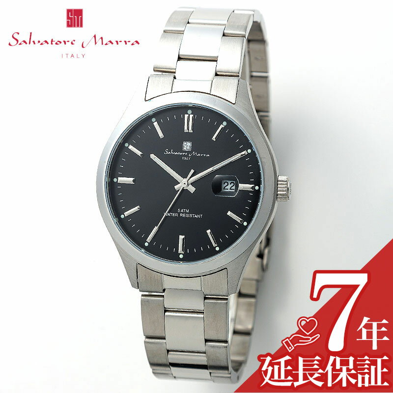 サルバトーレマーラ 腕時計 SalvatoreMarra 時計 ニュースタンダード メンズ 男性 ブラック 黒 文字盤 シンプル SM24107-SSBK ビジネス 仕事用 人気 おすすめ おしゃれ ブランド プレゼント ギフト かっこいい 高級感