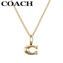 コーチ ネックレス レディース ゴールド COACH ブランド ペンダント チェーン シンプル ロゴ ジュエリー 女性 華奢 細 エレガント カジュアル チェー...