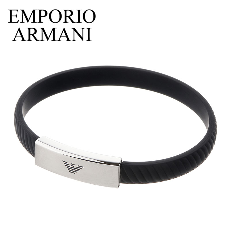 エンポリオ アルマーニ アクセサリー EMPORIO ARMANI ブレスレット メンズ アクセサリー ブラック EGS2996040 人気 おすすめ おしゃれ カジュアル ファッション シンプル 恋人 彼氏 夫 記念日 誕生日 ブランド プレゼント ギフト