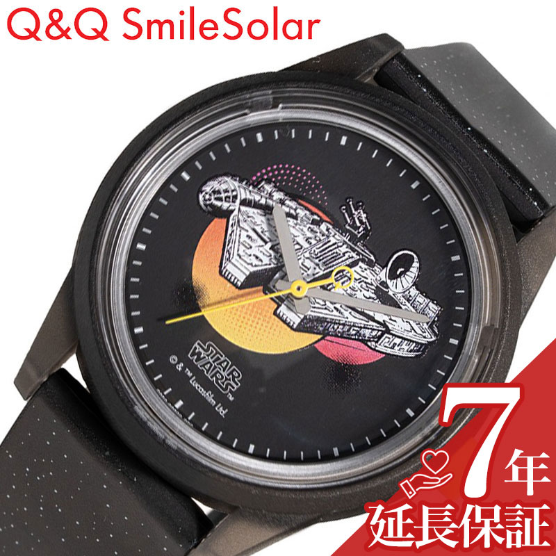 樂天商城 - シチズン 腕時計 CITIZEN Q＆Q 時計 シチズン CITIZEN Q＆Q スター・ウォーズコレクション STAR WARS Collection コラボ時計 タトゥイーンの双子の太陽をバックにしたミレニアム・ファルコンをデザイン ソーラー R00A-507VK 人気 おすすめ ブランド プレゼント