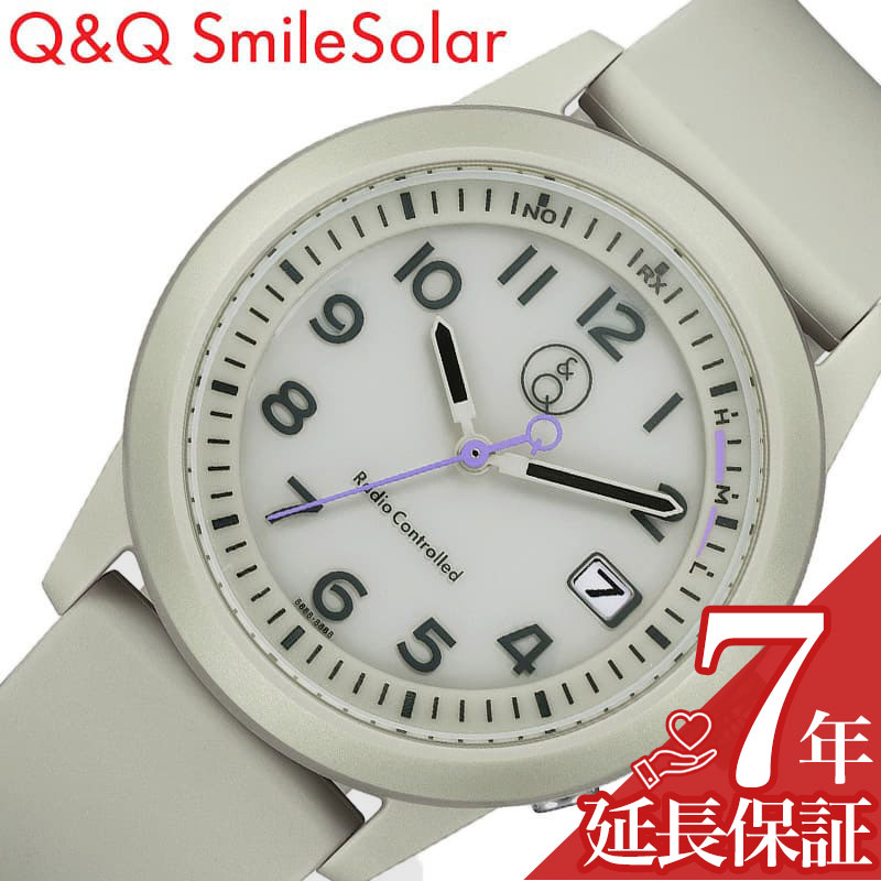 シチズン キューアンドキュー スマイルソーラー 腕時計 CITIZEN Q＆Q smilesolar 時計 ソーラーメイト電波 SolarMate Radio Controlled レディース 腕時計 グレー 電波 ソーラー D08A-004VK シンプル カジュアル 人気 おすすめ おしゃれ ブランド プレゼント ギフト