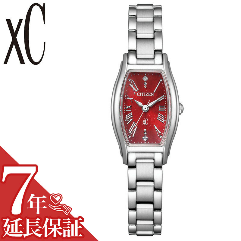 C, D, T, R, W - 【最大10,800円引き】【20％OFF】シチズン 腕時計 CITIZEN 時計 クロスシー xC レディース 腕時計 レッド ソーラー シルバー ステンレス ベルト EW5541-50W シンプル カジュアル 高級感 可愛い 華奢 ビジネス スーツスタイル ファッション 記念日 誕生日 人気 おすすめ