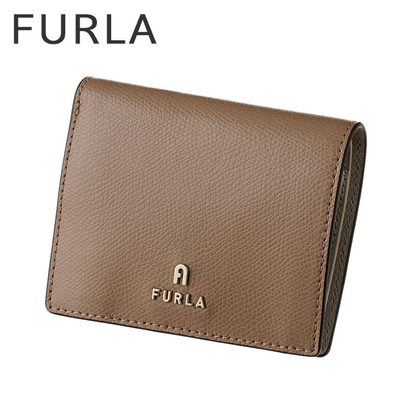フルラ 財布 FURLA 二つ折り財布 レディース レザー 革 WP00304-ARE000-3406S コンパクト ウォレット シンプル カジュアル かわいい 上品 きれいめ ブラウン 大学生 社会人 誕生日 記念日 彼女 妻 娘 母 恋人 夫婦 人気 おすすめ おしゃれ ブランド プレゼント ギフト 贈り物