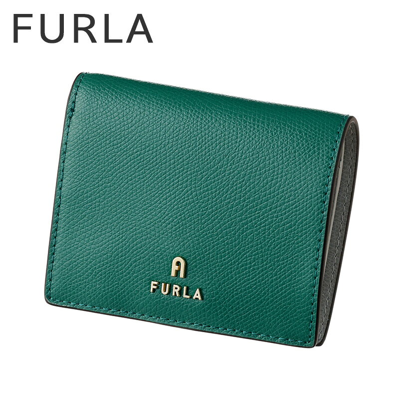 樂天商城 - フルラ 財布 FURLA 二つ折り財布 レディース レザー 革 WP00304-ARE000-4349S コンパクト ウォレット シンプル カジュアル かわいい 上品 きれいめ グリーン 大学生 社会人 誕生日 記念日 彼女 妻 娘 母 恋人 夫婦 人気 おすすめ おしゃれ ブランド プレゼント ギフト 贈り物